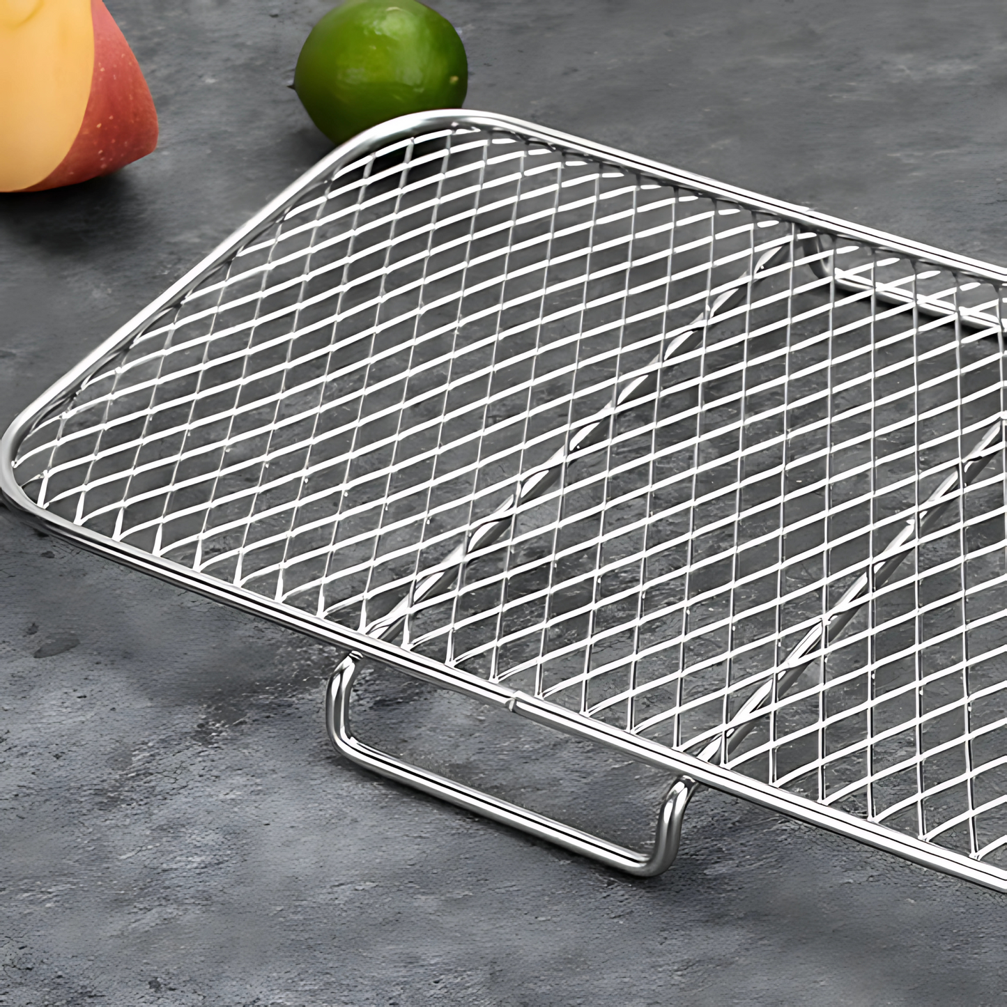 Haven Hounds™ Dual-Layer Air Fryer Rack – 304 Stainless Steel for Ninja Fryers