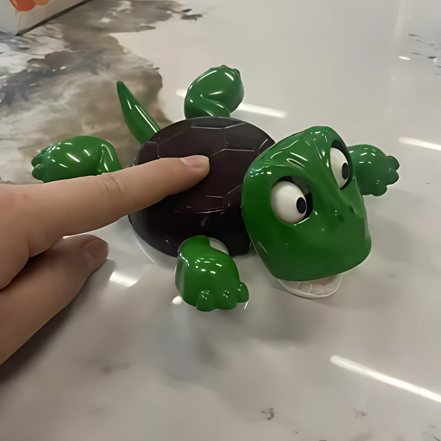 Haven Hounds™ Panicked Turtle Coaster – 3D Printed Cup Mat for Home & Office